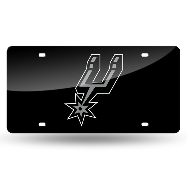 Silver NBA Laser Inlaid Metal License Plate Tag