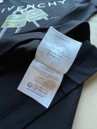 GIVENCHY MEN NEW CASUAL COTTON T-SHIRT SMALL SIZE - Picture 6 of 6