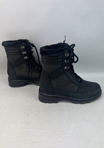 Sorel Womens LENNOX LACE COZY STKD Jet Black Waterproof Boots UK 4 , EU 37 US6 - Picture 7 of 19