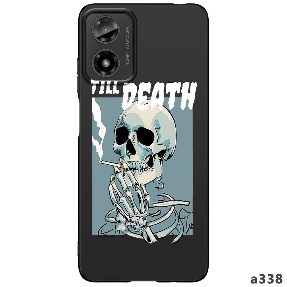 Skull Print Rubber Phone Case for Motorola Moto G Stylus G Power G Play  