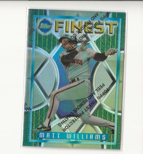1995 Topps Finest Refractor Matt Williams #45