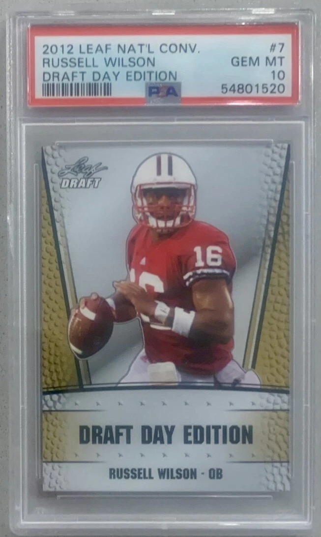 Russell Wilson Leaf National Convention Draft Day Edition #7 Base