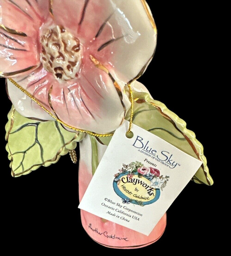 Blue Sky Clayworks Heather Goldminc Country Rose Angel Ornament Bell 2004 - Picture 5 of 9
