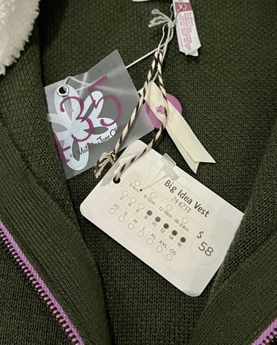 NWT Matilda Jane 435 Girls’ Big Idea Multicolor Knit Zip Up Sweater Vest Size 10 - Picture 9 of 10