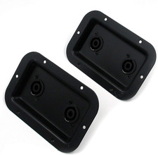 Speaker Jack Plate Audio Dual Speakon Plates Iron,5.35"X3.5",Pack of 2