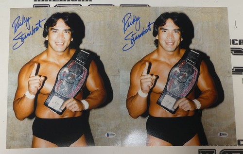 Ricky Steamboat Signed WWE 11x14 Photo BAS COA WCW NWA Belt Picture Autograph 2 - Picture 2 of 12