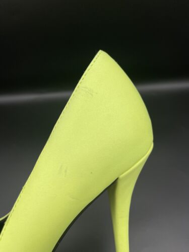 Zara Trafaluc Neon Gelb Kunstleder Stilletto Pumps Heels Damen EU 40 | US 9 - Bild 11 von 12