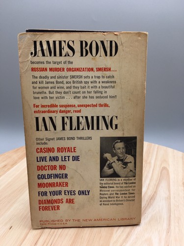 Vintage James Bond Ian Fleming Book Lot 3 DIAMONDS ARE FOREVER RUSSIA W/ LOVE - Bild 13 von 22