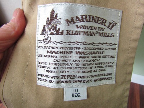 CAPPOTTO TRENCH VINTAGE ANNI 60 JONATHAN LOGAN MISTY HARBOUR / TAGLIA 10 - Foto 7 di 10