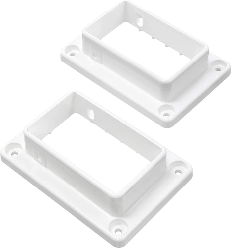 Vinyl Fence Railing Deluxe Bracket Kit- 2 Sets | Vinyl Fence Brackets | T- Top B - Picture 4 of 6