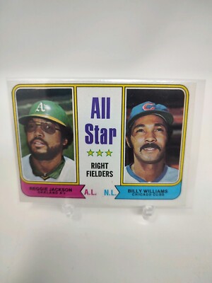 1974 Topps All-Star Right Fielders Reggie Jackson Billy Williams #338 EX BUF