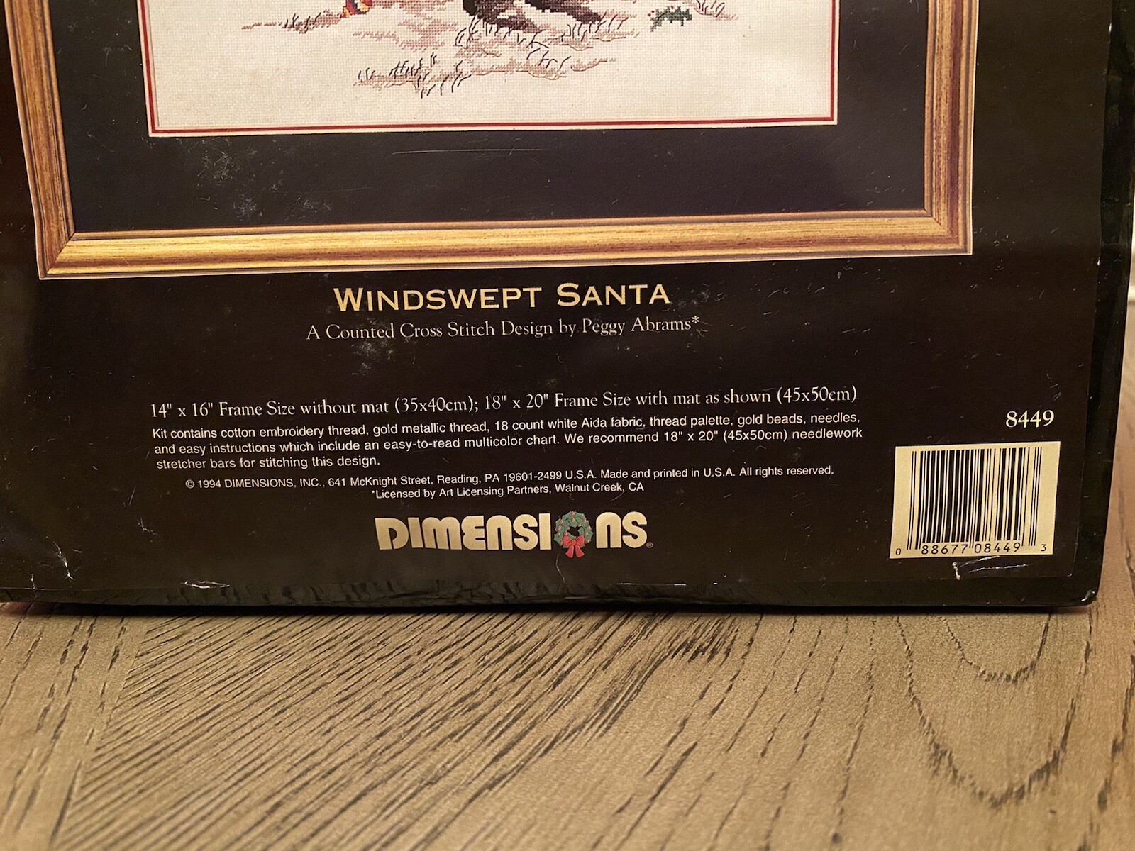 Dimensions Windswept Santa Gold Collection 8449 Counted Cross Stitch Kit J1 For Sale Online Ebay