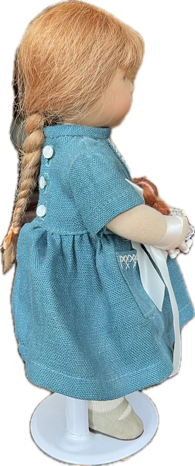 Boneca Kathe Kruse Vintage 10,5" Linha Alemã "Stoffpuppe" Caixa Original HTF - Imagem 2 de 4