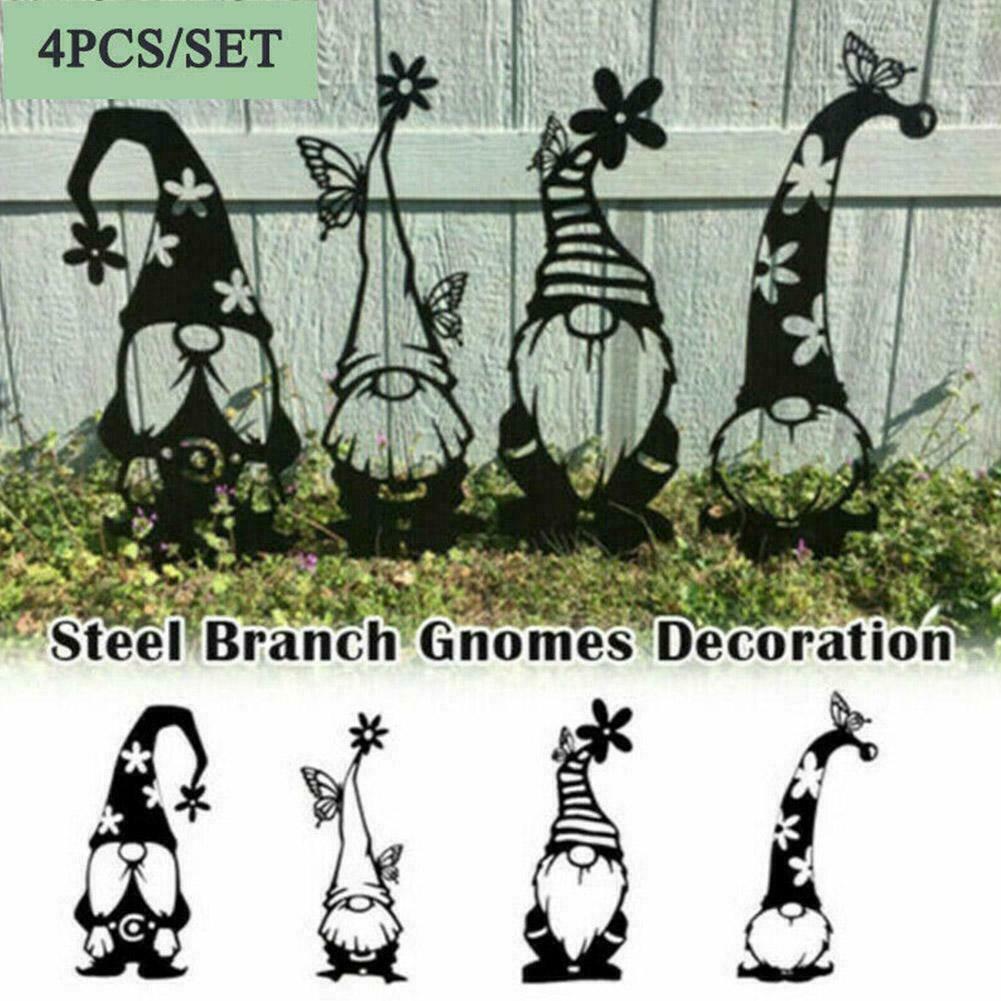 4Pcs Black Metal Tree Art Steel Branch Gnomes Metal Garden US Gnomes Decor M0J9 4Pcs Black Metal Tree Art Steel Branch Gnomes Metal Garden US Gnomes Decor M0J9