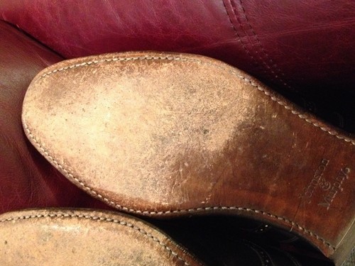 Johnston & Murphy Herren Schwarz Flügelspitze Leder Schuhe Größe 12 C/A Hergestellt in den USA - Bild 9 von 9