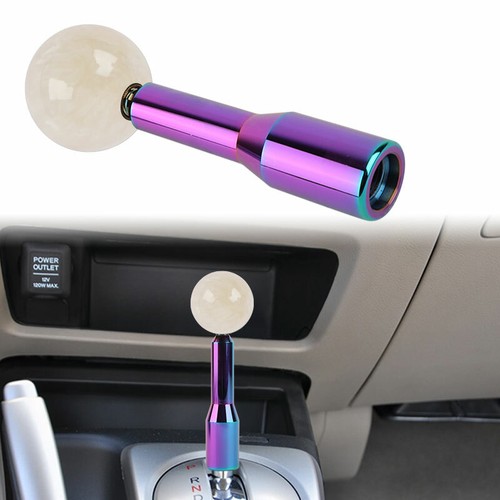 NEW Pearl White Round Ball Manual Gear Shift Knob Shifter Extender Universal - Picture 9 of 9