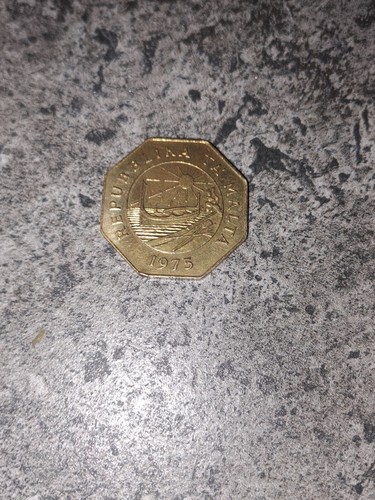 Münzen,Republika TA Malta, 25 cents 1975, schön erhalten - Bild 2 von 2