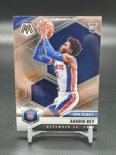 2020-21 Panini Mosaic Base NBA Debut Saddiq Bey Rookie Card #276 Pistons