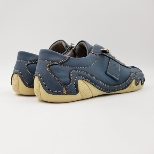 Nuove scarpe SALKIN BAREFOOT uomo US 9,5 EU 43 blu cobalto guida leggera - Foto 10 di 17