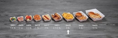 New Paper Food Tray Kraft Plain / white (100 count ) disposable water resistant - Picture 7 of 16