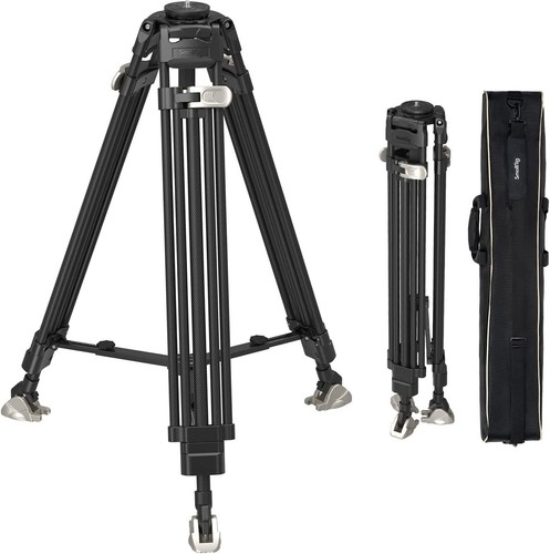 SmallRig FreeBlazer Heavy-Duty Carbon Fiber Tripod w/ bowl base, Max Load 25kg - Picture 1 of 13
