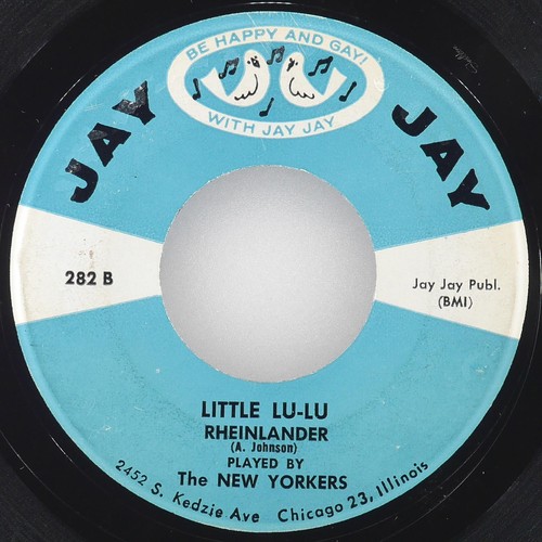 THE NEW YORKERS Who Stole The Kiszka JAY JAY 282 VG 45 7" 1963 Polka - Picture 3 of 4