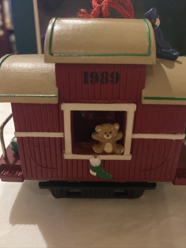 Vintage Hallmark Andenken Ornament Weihnachten Begleitwagen Zug 1989 mit OVP - Bild 4 von 10