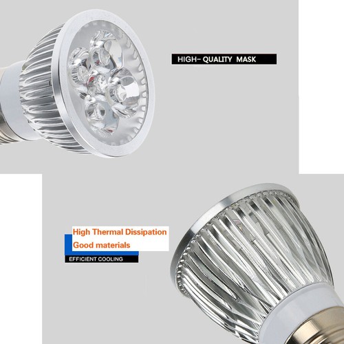 Dimmable LED Spotlight Bulbs Red Blue Yellow Light MR16 GU10 E14 E27 GU5.3 Lamps - Picture 10 of 20