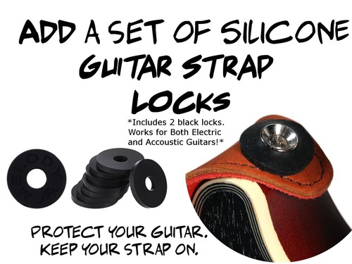 Paint Splatter and Drip Guitar Strap-Black and White-Double Padded - Handmade - Picture 5 of 9