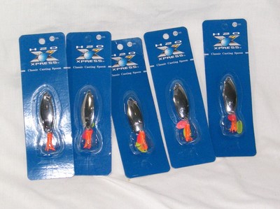 H2O XPRESS 5 pack 1/4 oz. Classic Casting Spoon 3'' overall length