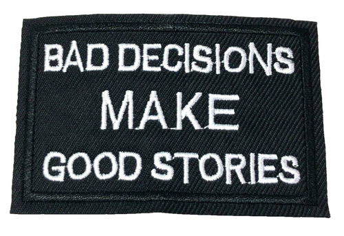 Patch Sew On Take Off Embroidered Clothing Hats Jackets Coat  Sign Message A450 - Picture 1 of 3