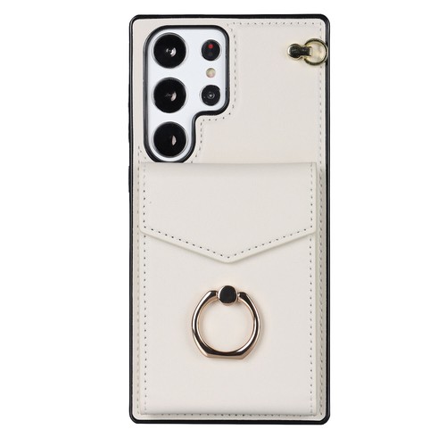 Handy Credit Card Slots Wallet Leather Ring Case For Samsung Galaxy S23 A73 A71 - Picture 51 of 57