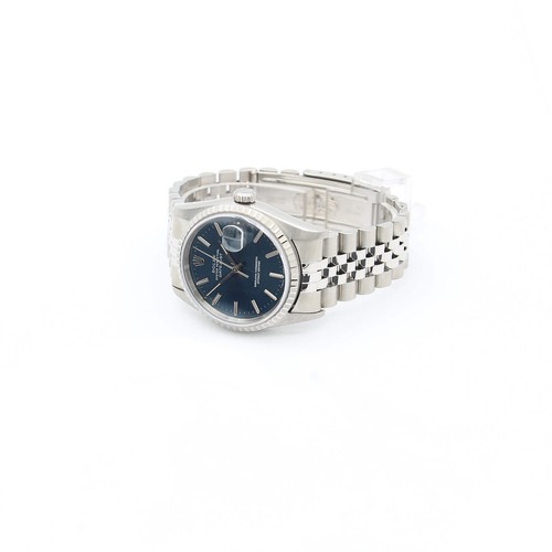 Rolex Datejust ref. 16220 - Blue Dial - Jubilee  bracelet - Imagen 2 de 8