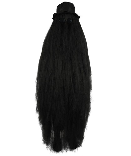 It's Cousin Creature Premium, 2 Piece 66" Extra-Long Iconic Hairy Costume & Wig - Picture 18 of 77