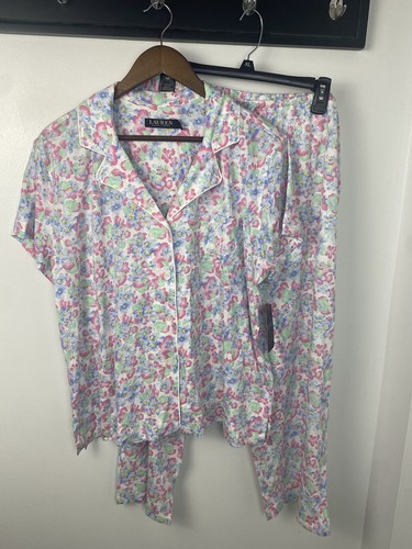 Ralph Lauren Floral PJ Set Cotton Blend Classic Romantic Comfy Lightweight