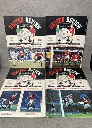Manchester United Programme Bundle 1990-91 Season 22 Issues United Review - Bild 6 von 8