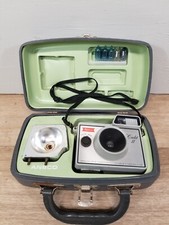 Vintage Ansco Cadet ll Camera in Case with Flash Base, Film Flash Cubes
