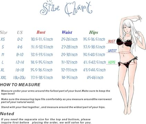 SHEKINI Women Triangle Halter Bikini Set String Sexy Bathing Suit Low Waisted, M - Picture 8 of 8