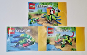 LEGO CREATOR: Rainforest Animals (31031) 100% incl instructions and original packaging
