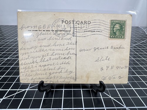 Antike 1900er FISCHE Ihre Wahrsagerin psychisches Horoskop Postkarte Parkersburg - Bild 2 von 9