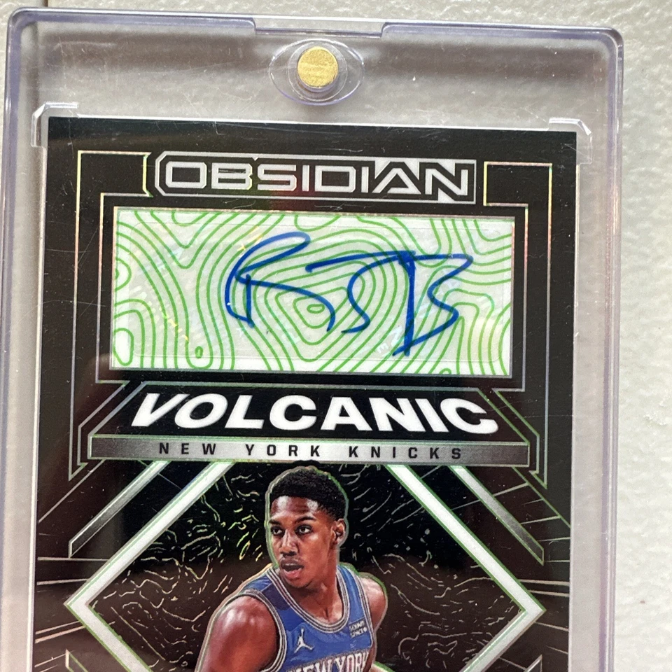 2022 Panini Obsidian Basketball RJ Barret Auto # 1/15 - Image 4 of 4