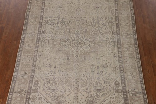 Distressed Wool traditioneller halbantiker Teppich 6x10 handgeknüpft für Wohnzimmer - Bild 4 von 21