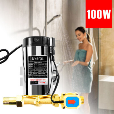 #ad 110V 100W Stainless Automatic Shower Washing Machine Water Pressure Booster Pump $42.21