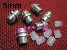 50pcs, 5mm Chrome Metal LED Bezel Holder Panel Display LED Holders for 5mm Leds