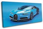 Bugatti Chiron Exotic Hyper Supercar Cars SINGLE CANVAS WALL ART Picture Print