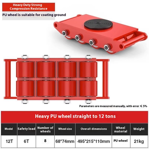 Shipping Trolley Swivel Heavy Duty Machinery Mover Yellow Skate Roller Cart - 第 10/19 張圖片