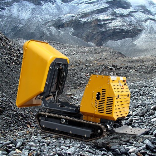 FREE SHIP 13.5HP Power Mini Tracked Dumper TRACK WHEELBARROW LOADER Petrol - Picture 23 of 24