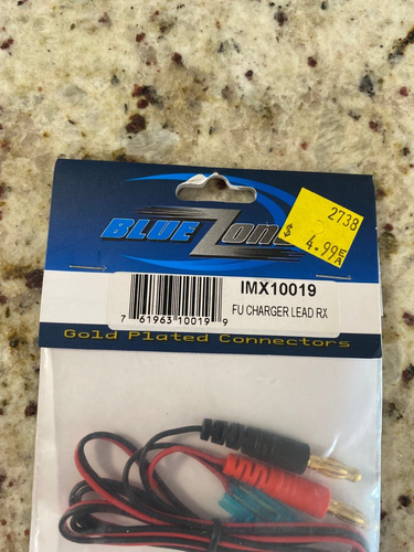 R/C RC BLUE ZONE IMEX FU CHARGER LEAD RX IMX10019 SEALED NEW - Picture 3 of 4