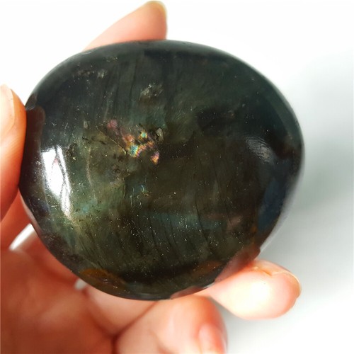 AAA 76.5G Natural Purple Rainbow Labradorite Crystal Healing Madagascar YR110 - Picture 12 of 12