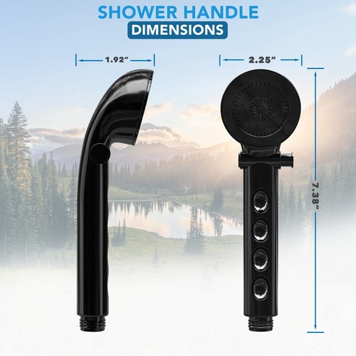 RV Shower Head with Hose and On Off Switch Camper Water Saving and High Pressure - Picture 2 of 12